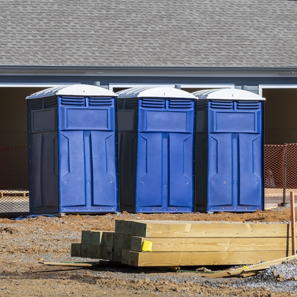 how can i report damages or issues with the portable toilets during my rental period in Woodbourne